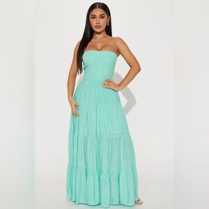 Almafi Coast Maxi Dress - Mint